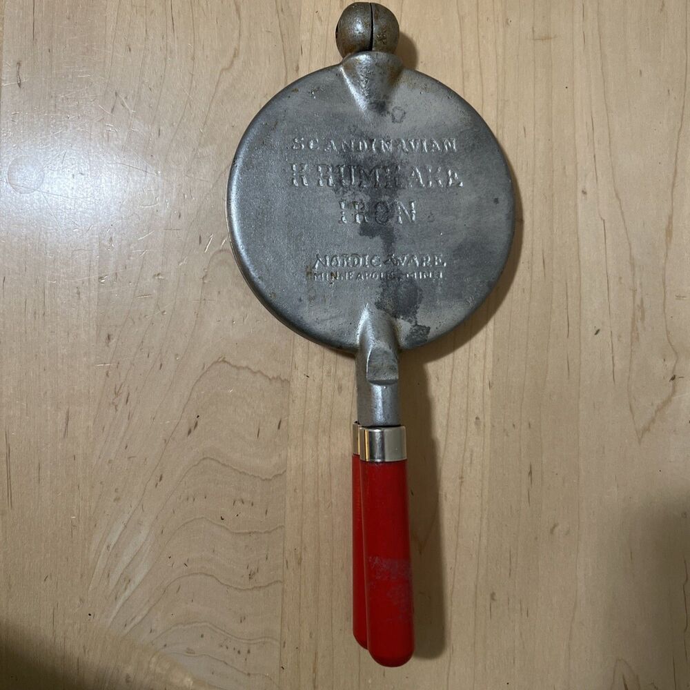 Nordic Ware Vintage Scandinavian Krumkake Iron Metal